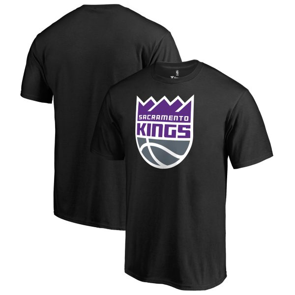 mens sacramento kings black primary logo t-shirt – Genuine NBA Hats & Jerseys for Fans