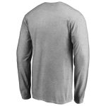 mens portland trail blazers heather gray primary logo long sleeve t-shirt – Genuine NBA Hats & Jerseys for Fans