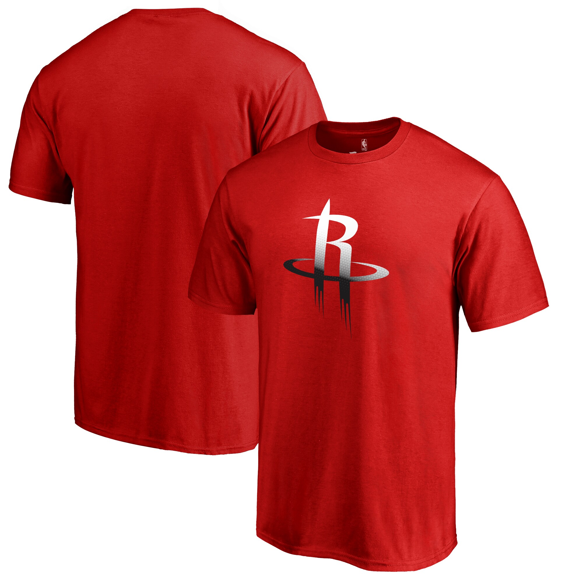 mens houston rockets red gradient logo t-shirt – Genuine NBA Hats & Jerseys for Fans