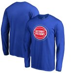 mens detroit pistons royal primary logo 2 long sleeve t-shirt – Genuine NBA Hats & Jerseys for Fans