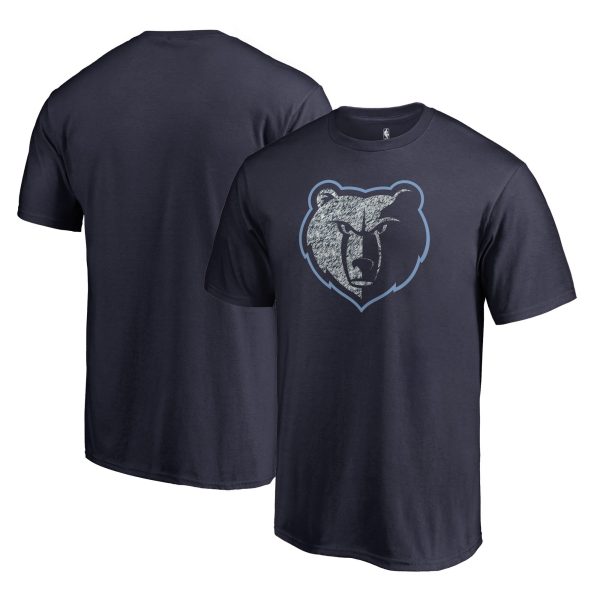 mens memphis grizzlies navy static logo t-shirt – Genuine NBA Hats & Jerseys for Fans