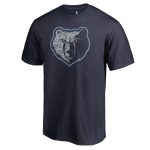 mens memphis grizzlies navy static logo t-shirt – Genuine NBA Hats & Jerseys for Fans