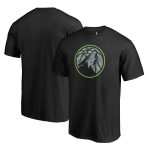 mens minnesota timberwolves black static logo t-shirt – Genuine NBA Hats & Jerseys for Fans