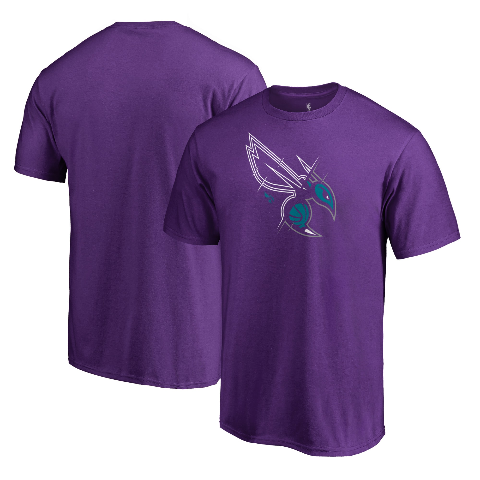 mens charlotte hornets purple x-ray t-shirt – Genuine NBA Hats & Jerseys for Fans