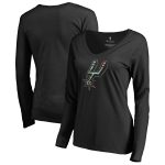 womens san antonio spurs black lovely v-neck long sleeve t-shirt – Genuine NBA Hats & Jerseys for Fans