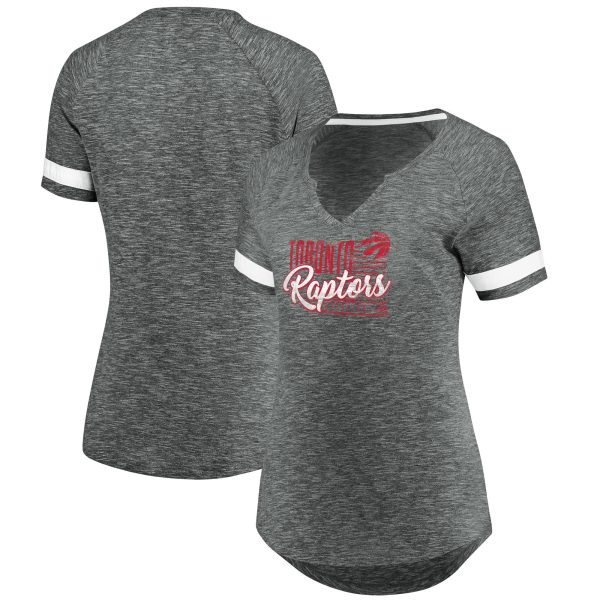 womens toronto raptors fanatics graywhite showtime winning with pride notch neck t-shirt – Genuine NBA Hats & Jerseys for Fans