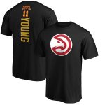 mens atlanta hawks trae young black team playmaker name  number t-shirt – Genuine NBA Hats & Jerseys for Fans