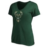 womens milwaukee bucks giannis antetokounmpo green playmaker name  number v-neck t-shirt – Genuine NBA Hats & Jerseys for Fans