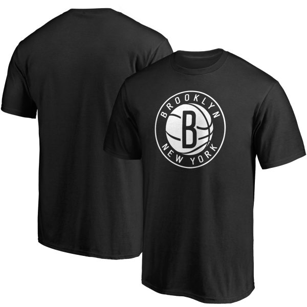 mens brooklyn nets fanatics black primary team logo t-shirt – Genuine NBA Hats & Jerseys for Fans