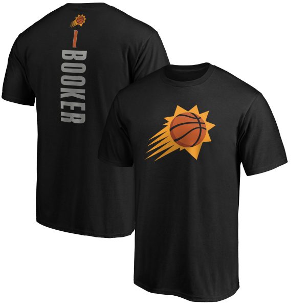 mens phoenix suns devin booker black playmaker name  number t-shirt – Genuine NBA Hats & Jerseys for Fans