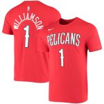 mens new orleans pelicans zion williamson nike red name  number performance t-shirt – Genuine NBA Hats & Jerseys for Fans