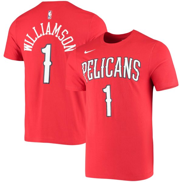mens new orleans pelicans zion williamson nike red name  number performance t-shirt – Genuine NBA Hats & Jerseys for Fans