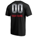 mens portland trail blazers black midnight mascot personalized name  number t-shirt – Genuine NBA Hats & Jerseys for Fans