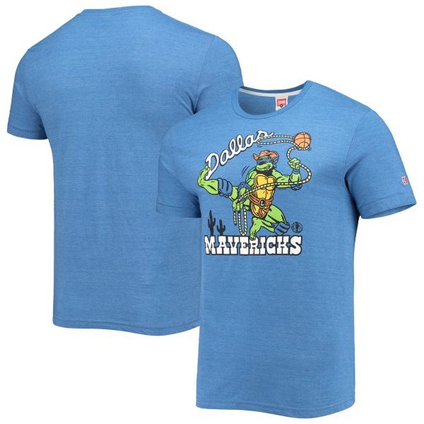 mens dallas mavericks homage royal nba x teenage mutant ninja turtles tri-blend t-shirt – Genuine NBA Hats & Jerseys for Fans