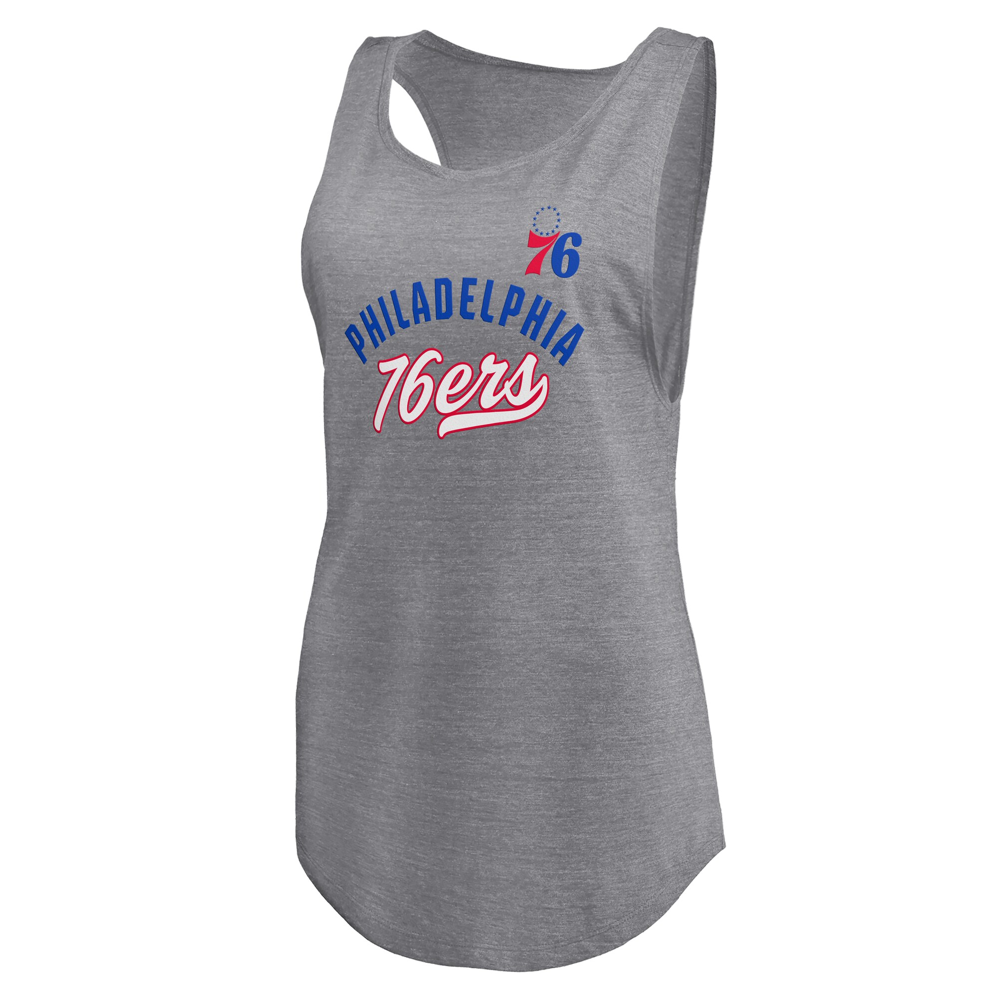 womens philadelphia 76ers fanatics heathered gray quality time open scoop neck tri-blend tank top – Genuine NBA Hats & Jerseys for Fans