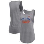 womens new york knicks fanatics heathered gray quality time open scoop neck tri-blend tank top – Genuine NBA Hats & Jerseys for Fans