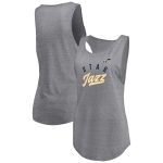 womens utah jazz fanatics heathered gray quality time open scoop neck tri-blend tank top – Genuine NBA Hats & Jerseys for Fans
