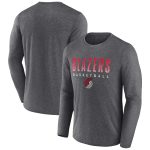 mens portland trail blazers fanatics heathered charcoal where legends play iconic practice long sleeve t-shirt – Genuine NBA Hats & Jerseys for Fans