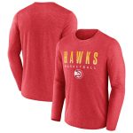 mens atlanta hawks fanatics heathered red where legends play iconic practice long sleeve t-shirt – Genuine NBA Hats & Jerseys for Fans