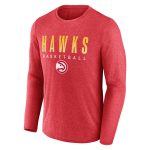 mens atlanta hawks fanatics heathered red where legends play iconic practice long sleeve t-shirt – Genuine NBA Hats & Jerseys for Fans