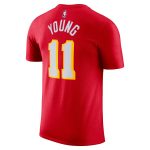 mens atlanta hawks trae young nike red icon 202223 name  number t-shirt – Genuine NBA Hats & Jerseys for Fans