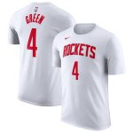 mens houston rockets jalen green nike white 202223 name  number t-shirt – Genuine NBA Hats & Jerseys for Fans