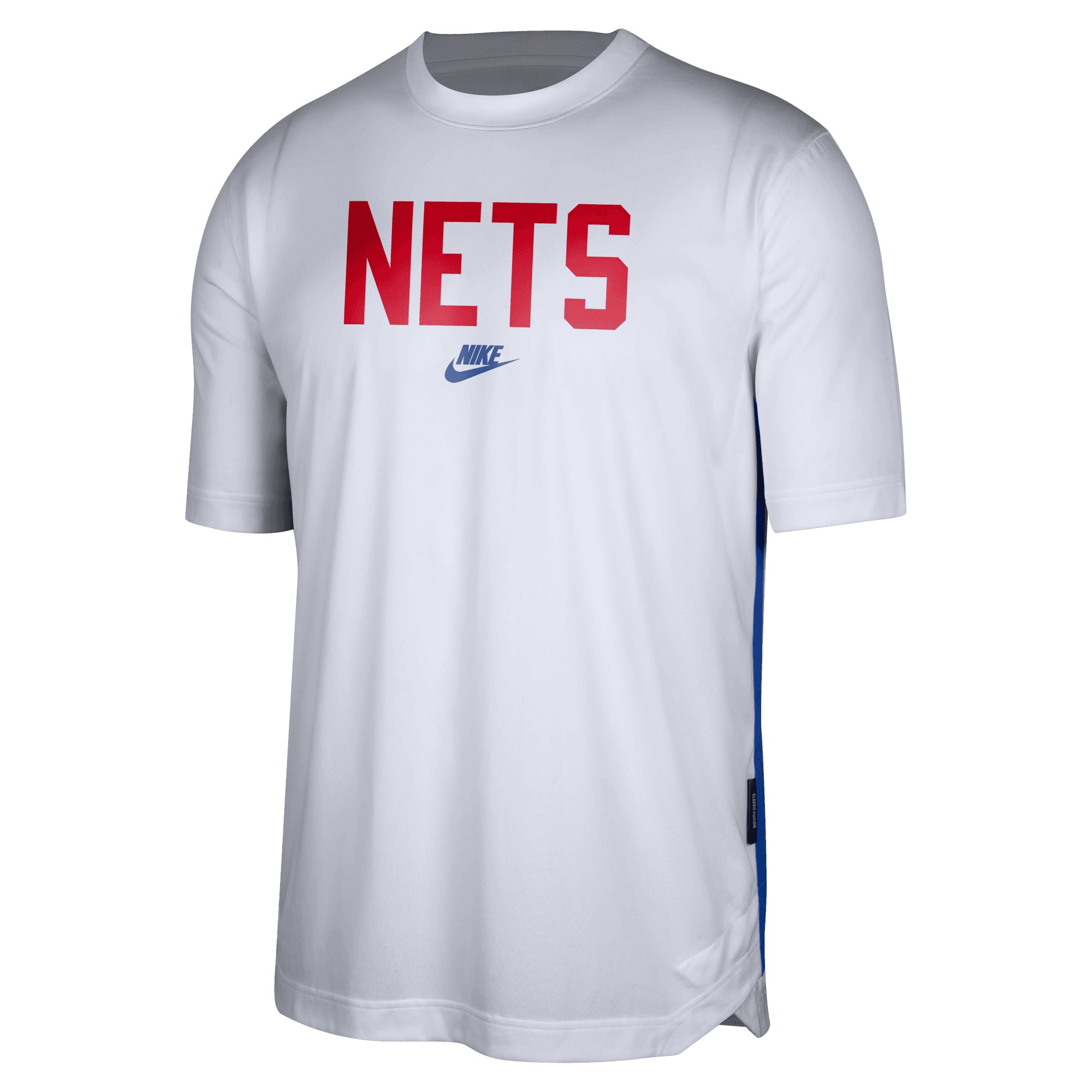 mens brooklyn nets nike white hardwood classics pregame warmup shooting performance t-shirt – Genuine NBA Hats & Jerseys for Fans