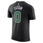 mens boston celtics jayson tatum jordan brand black 202223 statement edition name  number t-shirt – Genuine NBA Hats & Jerseys for Fans