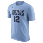 mens memphis grizzlies ja morant jordan brand light blue 202223 statement edition name  number t-shirt – Genuine NBA Hats & Jerseys for Fans