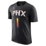 mens phoenix suns devin booker jordan brand black 202223 statement edition name  number t-shirt – Genuine NBA Hats & Jerseys for Fans