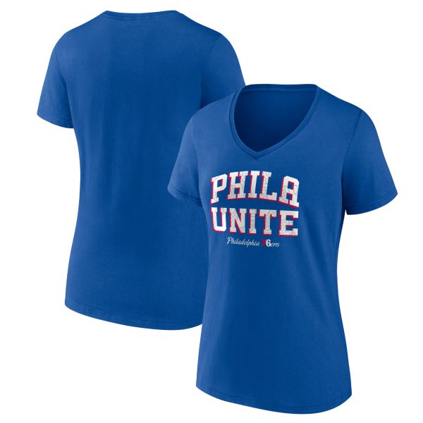 womens philadelphia 76ers fanatics royal hometown collection t-shirt – Genuine NBA Hats & Jerseys for Fans