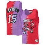 mens toronto raptors vince carter mitchell  ness purplered hardwood classics tie-dye name  number tank top – Genuine NBA Hats & Jerseys for Fans