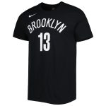 mens brooklyn nets james harden nike black diamond icon name  number t-shirt – Genuine NBA Hats & Jerseys for Fans