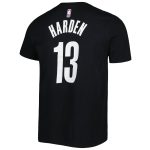 mens brooklyn nets james harden nike black diamond icon name  number t-shirt – Genuine NBA Hats & Jerseys for Fans
