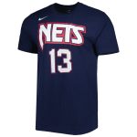 mens brooklyn nets james harden nike navy 202122 city edition name  number t-shirt – Genuine NBA Hats & Jerseys for Fans