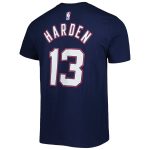 mens brooklyn nets james harden nike navy 202122 city edition name  number t-shirt – Genuine NBA Hats & Jerseys for Fans