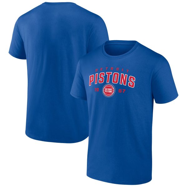 mens detroit pistons blue rebel logo t-shirt – Genuine NBA Hats & Jerseys for Fans
