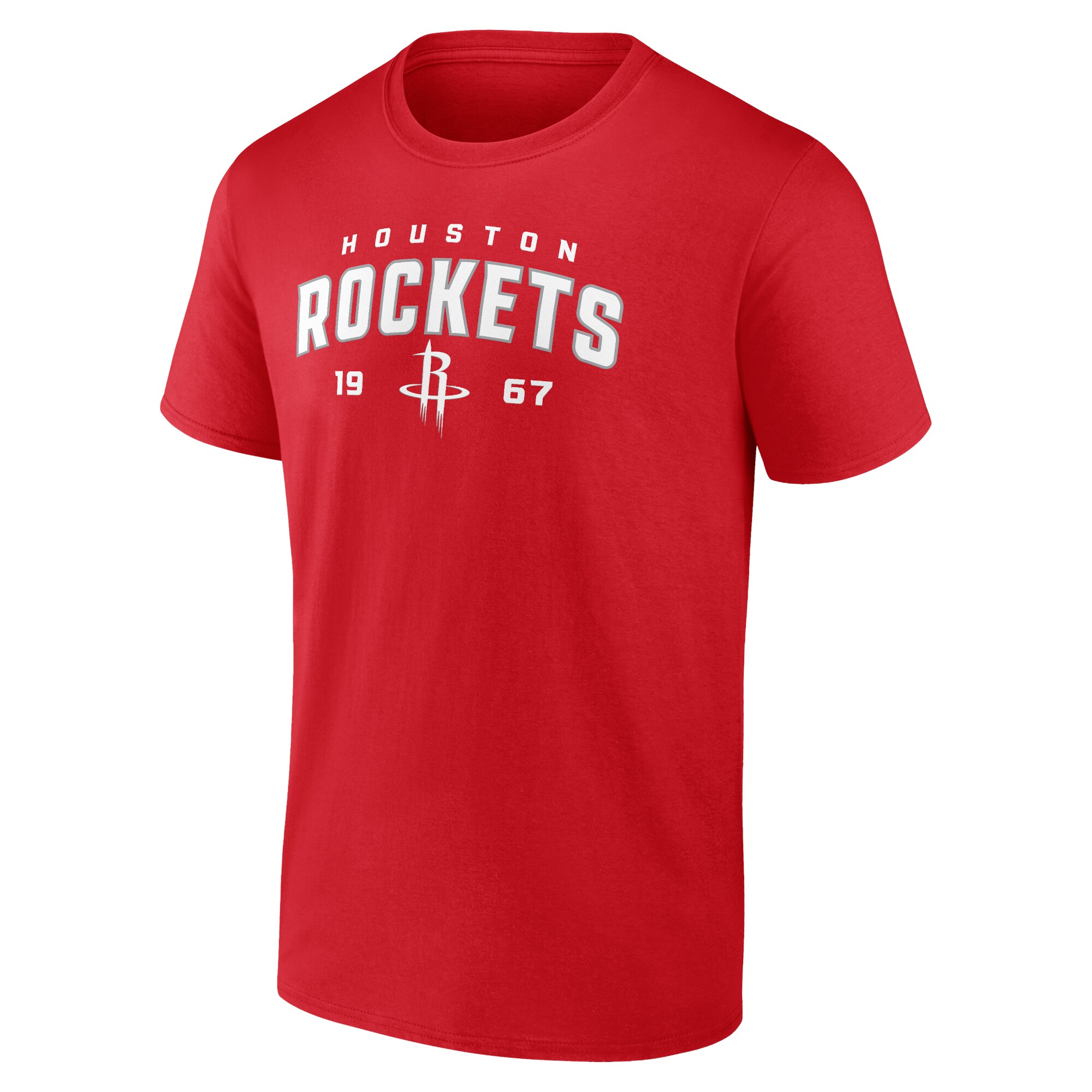 mens houston rockets red rebel logo t-shirt – Genuine NBA Hats & Jerseys for Fans