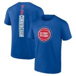 mens detroit pistons cade cunningham blue playmaker name  number t-shirt – Genuine NBA Hats & Jerseys for Fans