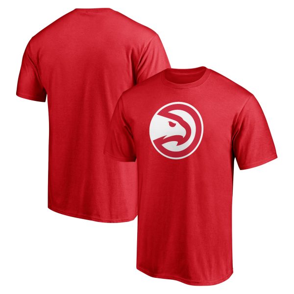 mens atlanta hawks red primary logo team t-shirt – Genuine NBA Hats & Jerseys for Fans