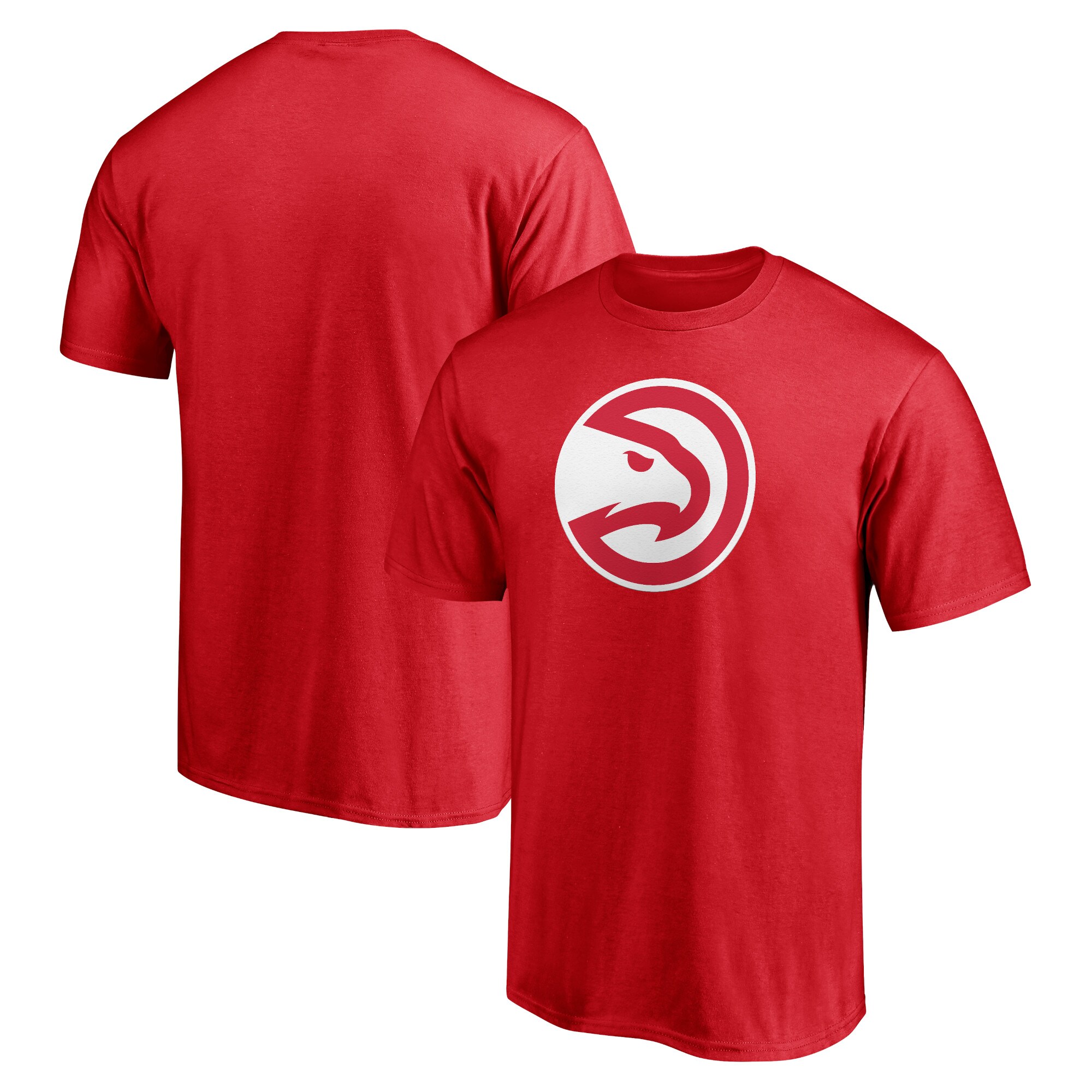 mens atlanta hawks red primary logo team t-shirt – Genuine NBA Hats & Jerseys for Fans