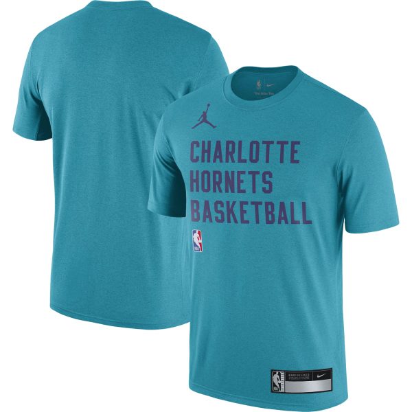 mens charlotte hornets jordan brand teal 202324 sideline legend performance practice t-shirt – Genuine NBA Hats & Jerseys for Fans
