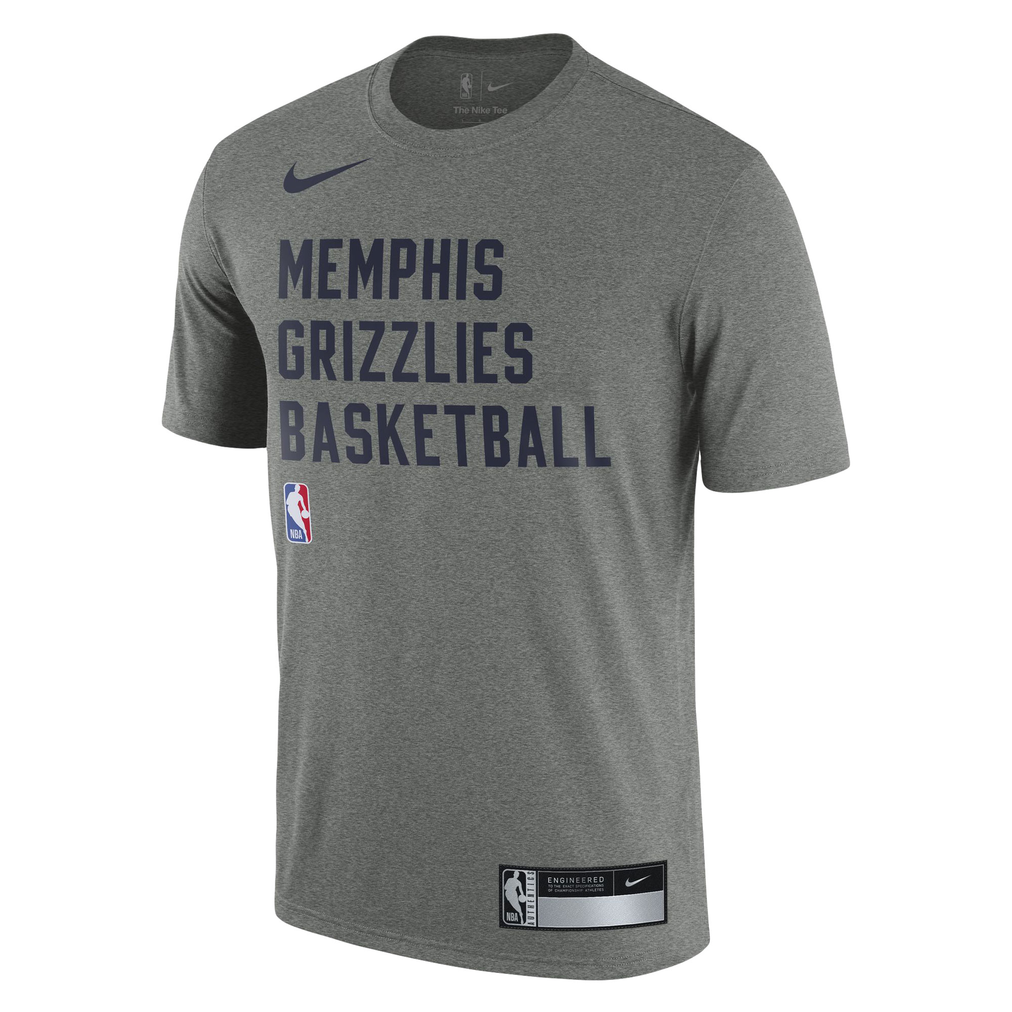 mens memphis grizzlies nike heather gray 202324 sideline legend performance practice t-shirt – Genuine NBA Hats & Jerseys for Fans