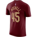 mens cleveland cavaliers donovan mitchell nike burgundy icon 202223 name  number t-shirt – Genuine NBA Hats & Jerseys for Fans