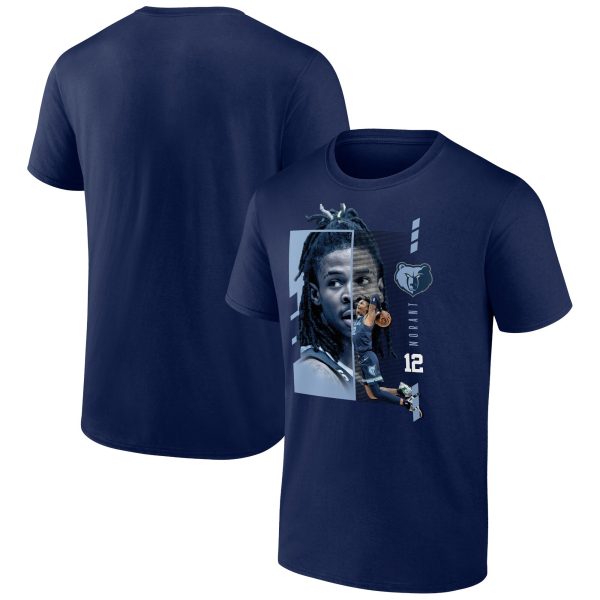 mens memphis grizzlies ja morant navy jump pass t-shirt – Genuine NBA Hats & Jerseys for Fans