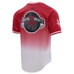 mens houston rockets jalen green post redwhite ombre name  number t-shirt – Genuine NBA Hats & Jerseys for Fans