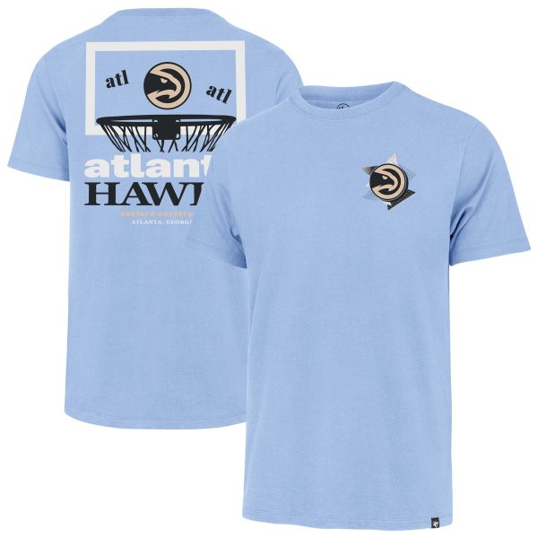mens atlanta hawks 47 light blue city edition backboard t-shirt – Genuine NBA Hats & Jerseys for Fans
