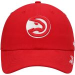 women8217s atlanta hawks 821747 red miata clean up logo adjustable hat – Genuine NBA Hats & Jerseys for Fans