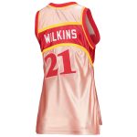 women8217s atlanta hawks dominique wilkins mitchell amp ness pink 75th anniversary rose gold 1986 swingman jersey – Genuine NBA Hats & Jerseys for Fans