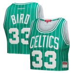 women8217s boston celtics larry bird mitchell amp ness x dannijo kelly green fashion cropped basketball jersey – Genuine NBA Hats & Jerseys for Fans